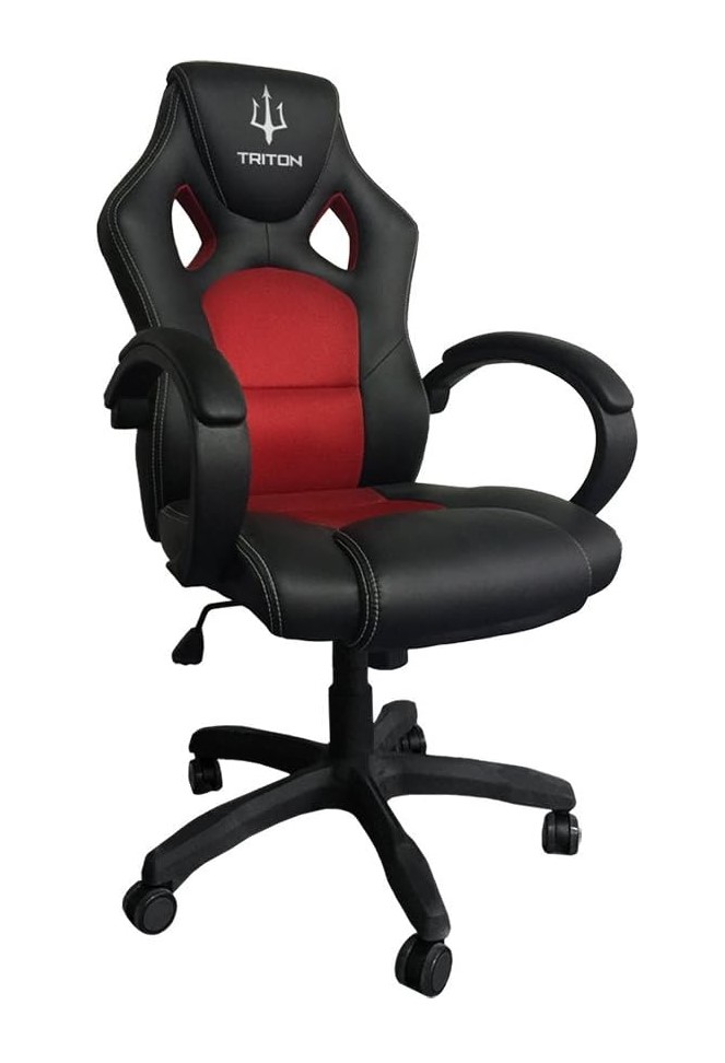 Sedia gaming Atlantis Triton nero+rosso 360° p050-a1-br