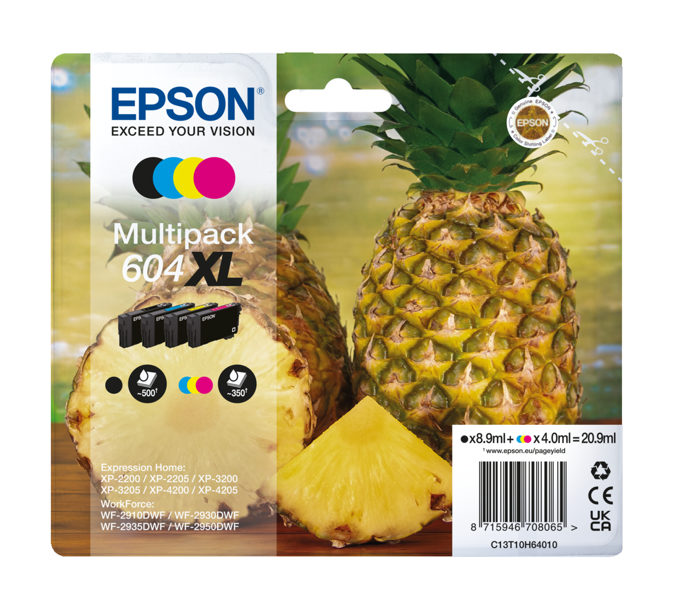 Multipack originale Epson 604xl 1.55k - C13T10H64010