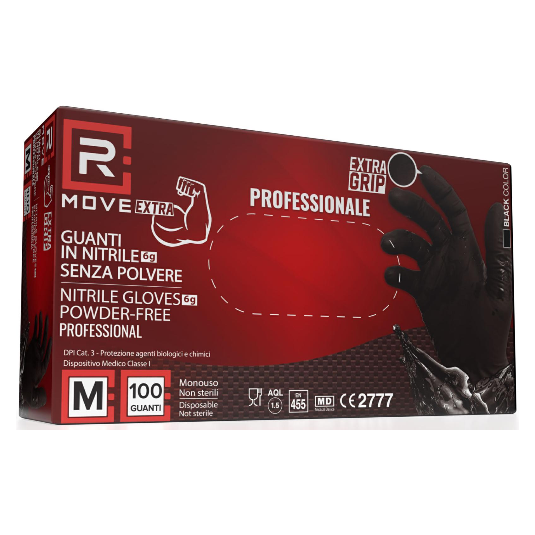 Guanti monouso RMove Professional Extra grip 6gr Tg M-100pz