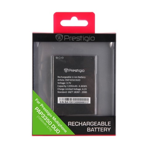Batteria ricaricabile Prestigio 1200mah 3,7v - pap3350ba