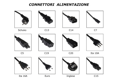 Cavo alimentazione Link vde xups-pc m/f 00701 link 0,5 mt LKIEC05