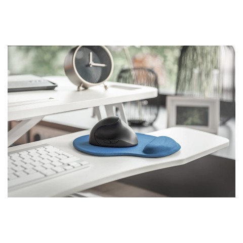 Tappetino Digitus per mouse ergonomico con poggiapolsi, Blu DA-51021