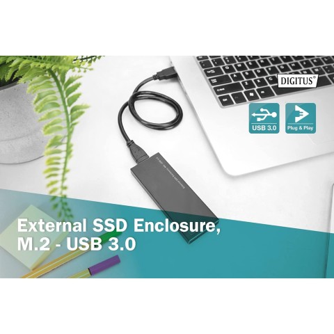Box Esterno digitus per SSD M2 USB 3.0
