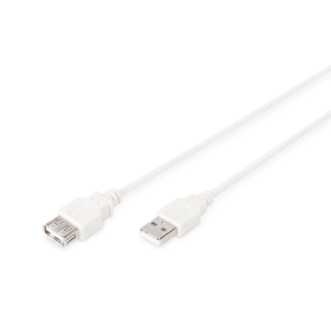 CAVO PROLUNGA USB MT. 1,80 - CONNETTORI A MASCHIO-FEMMINA USB 2.0
