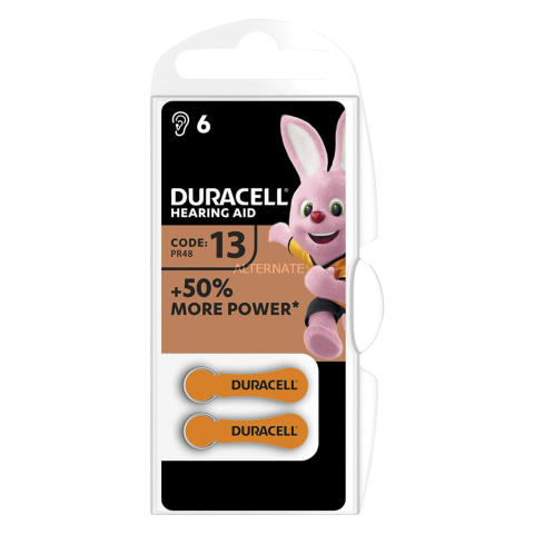 Batteria Duracell activeair 6pz acustiche medical da 312