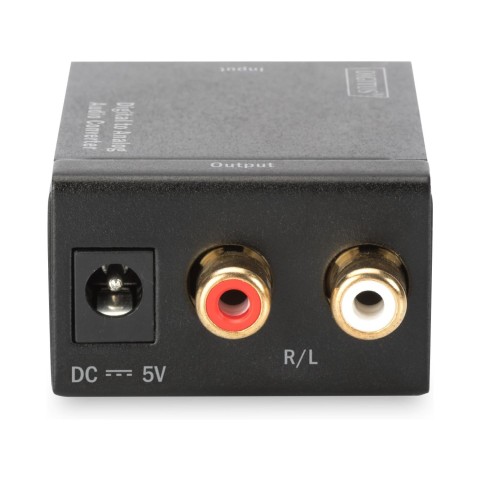 CONVERTITORE AUDIO DIGITALE TOSLINK-COASSIALE A ANALOGICO RCA