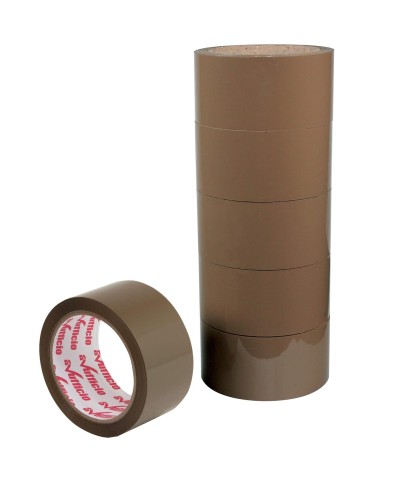 Nastro imballaggi 50x66 Avana 25micron polipoprilene 6pz