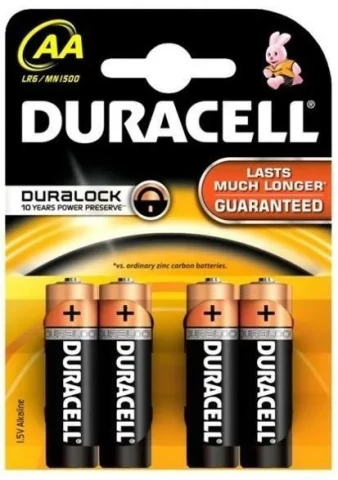 Batteria Duracell stilo alkaline aa 1.5v - 4pz  mn1500