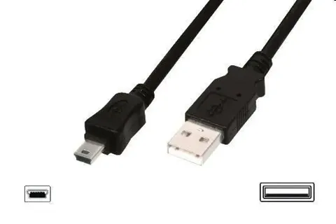 Cavo mini usb digitus 2.0 mt 1,8 5  poli lp7121 ak300130018s