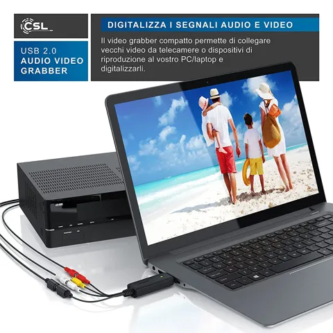 Scheda di acquisizione video Grabber usb 2.0 analogica Technaxx