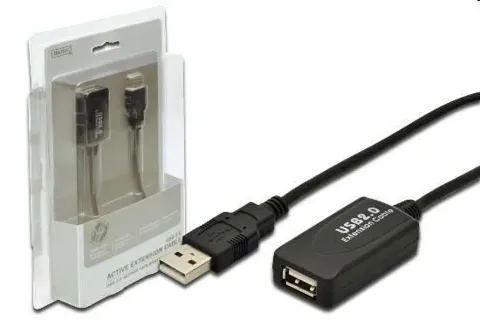 Cavo prolunga usb 2.0 mt 5 amplificata digitus m/f da70130