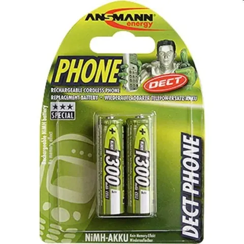 Batteria Ansmann stilo ricaricabili  aa/1300mah/1.2v 2pz
