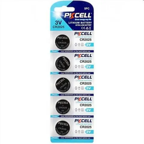 Batteria al litio 3 volt a bottone  cr2025 pk10012