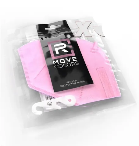 Mascherina protettiva ffp2+gancio rosa