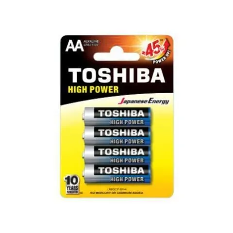 Batterie Toshiba stilo alcalina aa 41.5v - 4pz  lr6gcp