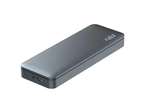 Box esterno adj hdd/ssd m.2 sata ahs07 usb 3.0 silver alluminio