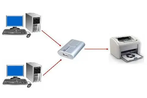 Kvm Link 2 pc - 1 stampante o scanner usb2.0 - da701352