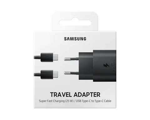 Caricabatterie Samsung 25w ep-ta800x fc usb-c+cavo1m usb-c black