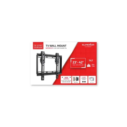 Staffa da parete Superior tv 23"-42" tilt extra slim 35kg