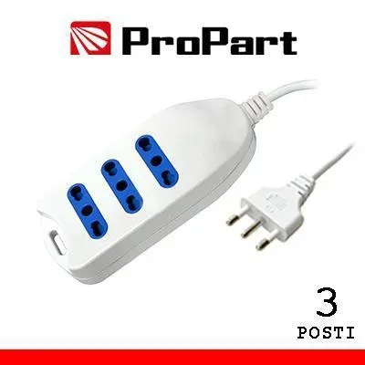 Multipresa 3 posti bipass0 spina 16a
