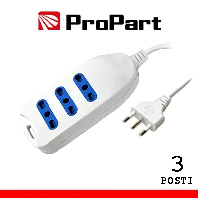 Multipresa 3 posti bipass0 spina 16a