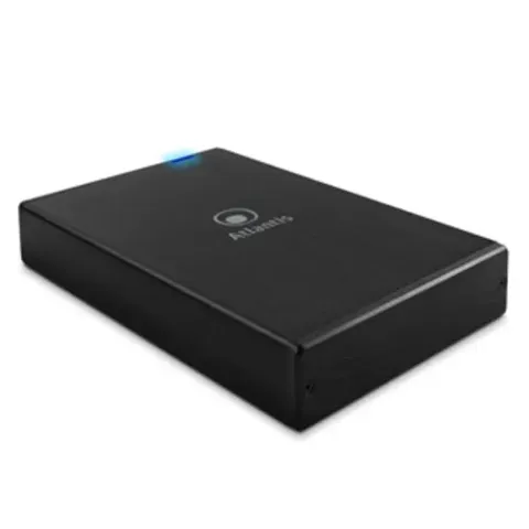 Box esterno 3.5"atlantis sata hdd/ssd 3.0 alluminio bk
