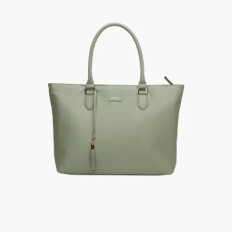 Borsa Amsterdam per notebook 15" colore verde vera pelle
