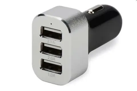 Carica batteria da auto Ednet usb 3 porte 5,1a totali e84119