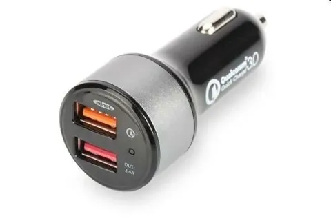 Carica batteria da auto Ednet quick  change 3.0 2 porte 3 ampere