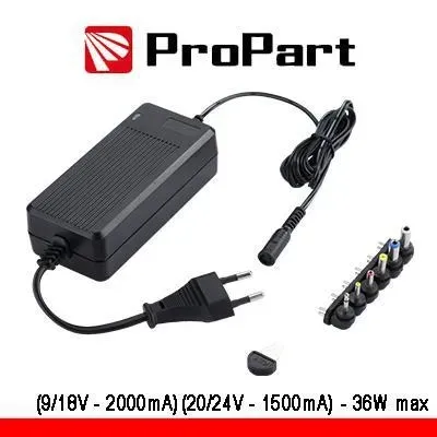 Alimentatore universale 9-24v 36w   2000-1500ma