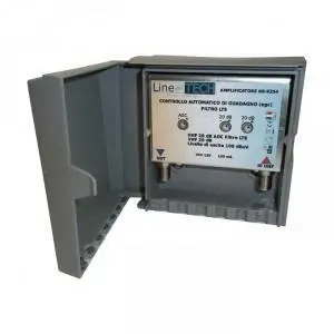 Amplificatore 1ing. 20db (biii-uhf) 2 attenuatori Line Tech