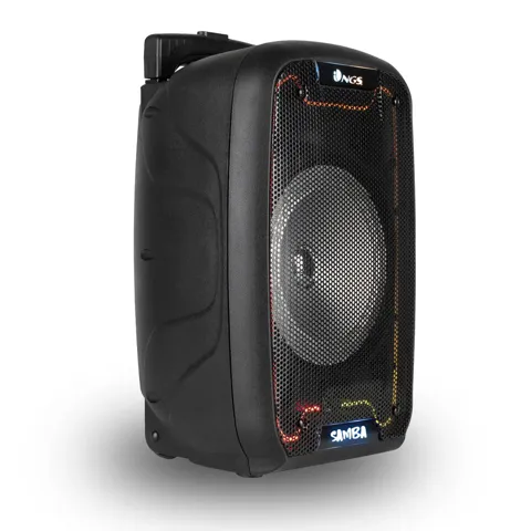 Cassa acustica Ngs speaker portatile wild samba bt+mic 30w black