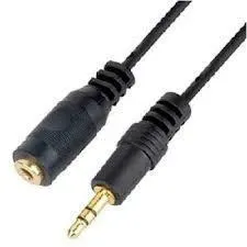 CAVO STEREO 3.5 MM. PROLUNGA SCHEDA AUDIO PER CUFFIE/CASSE MASCHIO/FEMMINA MT. 1,50