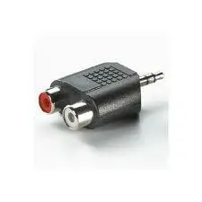 Adattatore audio ingresso jack 3.5  masch-uscita 2rca femm.7631