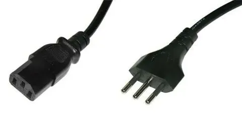 Cavo alimentazione pc/vde spina 2x10a+t cod. 00700