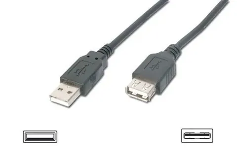 Cavo prolunga usb 2.0 mt 1.8 nera   ak7012al (dk-300202-018)