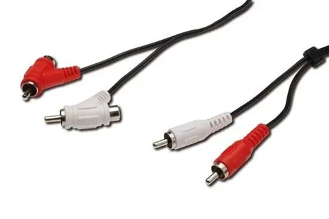Cavo audio 2xrca m 2xrca m link 1,5 mt con prolunga ak101012