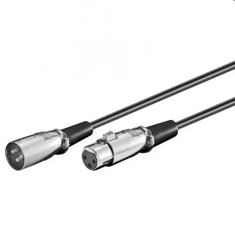 Cavo audio link xlr 3 poli maschio/femmina 6mt ( cannon ) e10161