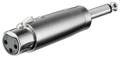 Adattatore xlr femmina 3 poli - 6,35mm maschio ( cannon ) e10407