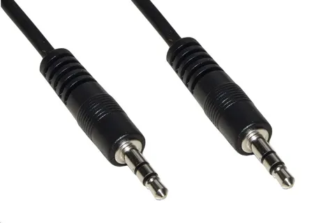 Cavo audio jack 3,5 masc-masc mt.2  link nero (lkgz52)