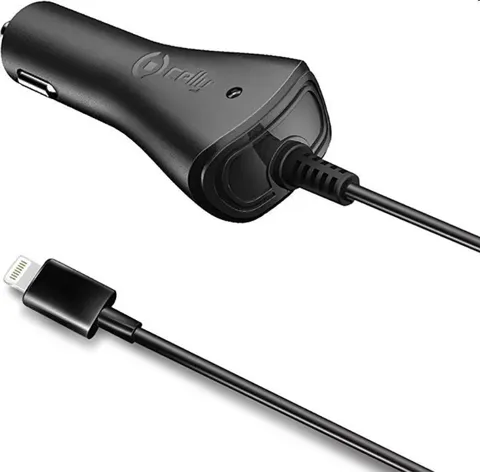 Caricabatteria da auto celly presa accendisigari ccip5 lightning