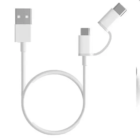 Cavo Xiaomi mi 2 in 1 da usb a microusb/type-c 1m white