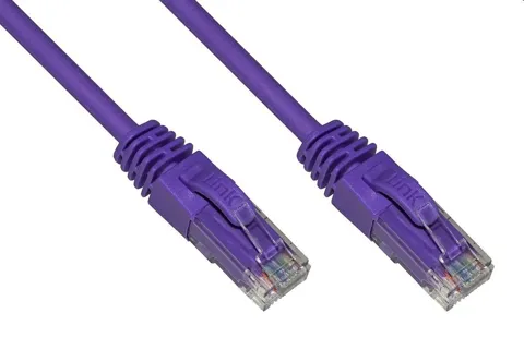 Cavo di rete 1,5 mt cat.6a utp link  non schermato aw24 viola