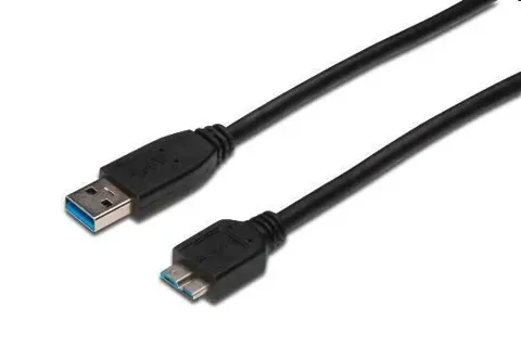 Cavo usb 3.0 digitus per hdd esterni usb a - micro usb b 0,5mt