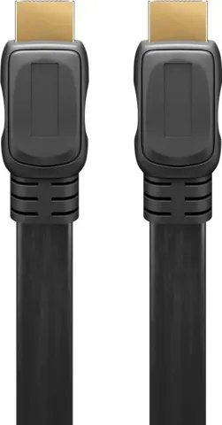 Cavo hdmi Digitus 4k 3d ethernet connettori oro piatto 5mt bk