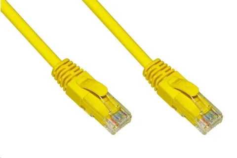 Cavo rete 1,5 mt cat6 utp non scher. lk6au015y giallo