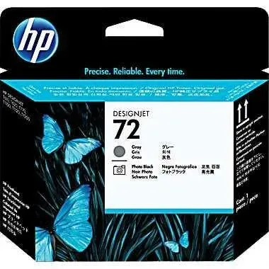 Testina orig. hp n.72 nero+grey - c9380a