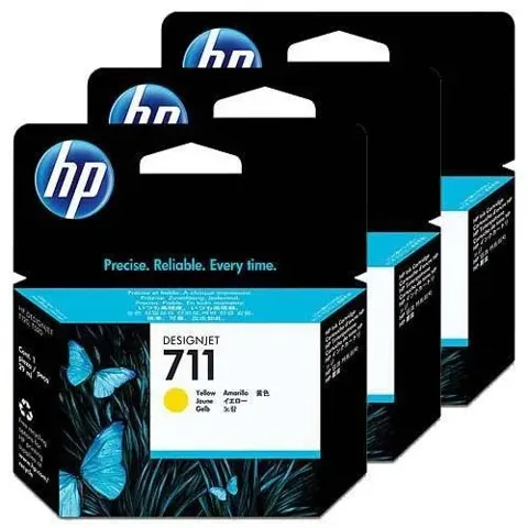Cartuccia orig. hp n.711 29ml giallo - cz136a 3pz