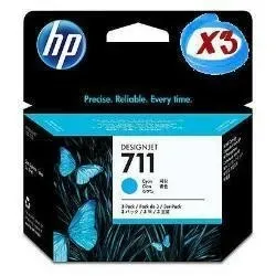 Cartuccia orig. hp n.711 29ml ciano - cz134a 3pz