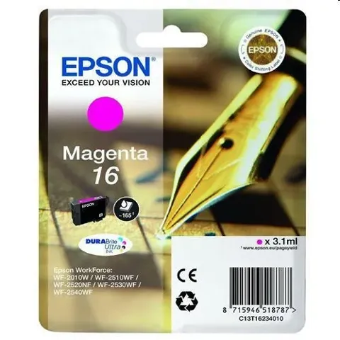 Cart. orig. epson t1623 magenta c13t16234010 penna e cruciverba